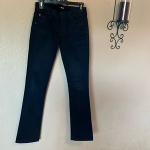 Hudson Drew Boot Black Denim Jeans Womens Size 26 Cotton Blend Stretch